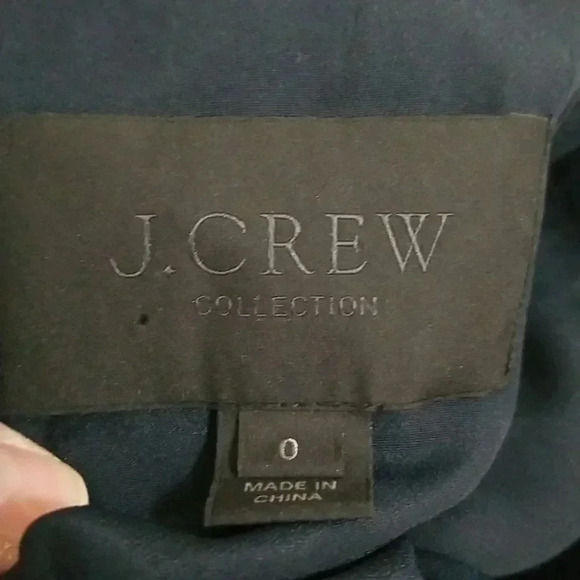 {J. Crew Collection} Embroidered Floral Organza Blouse Size 0 - Picture 10 of 12